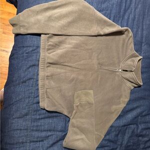 Women’s Olive Green Half-Zip Sweater